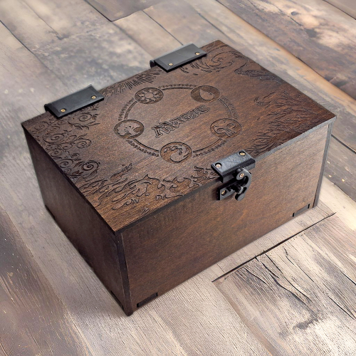 Big Magic The Gathering Card Storage Deck Box, Handcrafted Real Wood (Fits 720 sleeved)