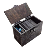 Black Magic The Gathering Deck Box, Swamp Theme Mono Black, Commander 100+ EDH Deck Box, Fits 150 Sleeved Cards