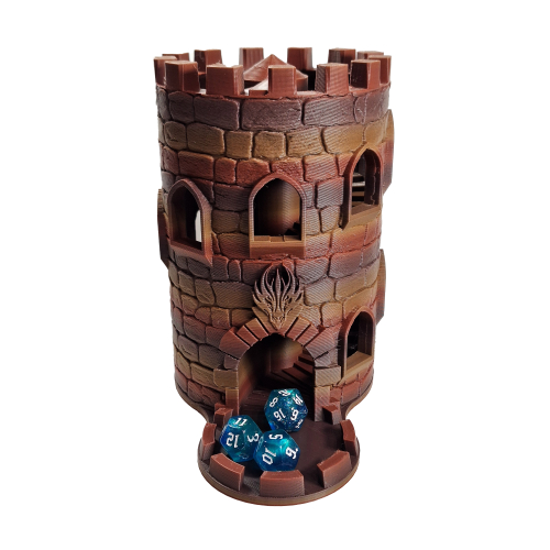 Dungeons and Dragons Dice Tower, Castle Dice Tower Designed by WizardFire
