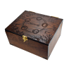 Premium Large MTG Storage Box, Handcrafted (Fits 900 Sleeved Cards) Brass Hinge & Latch Lid—Gift for Serious Magic Player