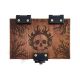 MTG Swamp Deck Box, 100+ Sleeved Cards, Dice Tray, Handmade Walnut, Magic The Gathering Swamp Black Deck Box
