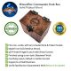 MTG Swamp Deck Box, 100+ Sleeved Cards, Dice Tray, Handmade Walnut, Magic The Gathering Swamp Black Deck Box