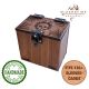MTG Swamp Deck Box, 100+ Sleeved Cards, Dice Tray, Handmade Walnut, Magic The Gathering Swamp Black Deck Box