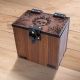 MTG Swamp Deck Box, 100+ Sleeved Cards, Dice Tray, Handmade Walnut, Magic The Gathering Swamp Black Deck Box