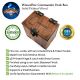 Thor's Hammer 100+ Sleeved Cards, Token Pocket, Mj&ouml;lnir Theme, Handmade Walnut MTG Deck Box
