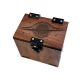 MTG Deck Box Edge of Eternities Theme, Solid Walnut Wood, Handmade Magic the Gathering EDH Commander 100+ Sleeved Cards