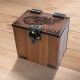 MTG Deck Box Fireball, Solid Walnut Wood, Handmade Magic the Gathering EDH Commander 100+ Sleeved Cards, Fireball