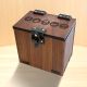 Wood MTG Deck Box Mana Theme, 100+ Sleeved Cards, Dice Tray, Handmade Walnut