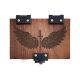 Wood MTG Deck Box Angel Theme, 100+ Sleeved Cards, Dice Tray, Handmade Walnut