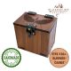 Wood MTG Deck Box Angel Theme, 100+ Sleeved Cards, Dice Tray, Handmade Walnut