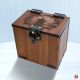 Wood MTG Deck Box, Japanese Pagoda Theme 100+ Sleeved Cards, Dice Tray, Handmade Walnut Kamigawa