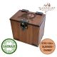 MTG Deck Box: Opossum Theme: 100+ Sleeved Cards, Dice Tray, Handmade Walnut MTG Deck Box