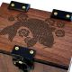 MTG Koi Deck Box, 100+ Sleeved Cards, Dice Tray, Handmade Walnut, Magic The Gathering Koi Fish Deck Box Kamigawa