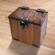 MTG Deck Box, D20 Dice Theme: 100+ Sleeved Cards, Dice Tray, Handmade Walnut, Magic The Gathering