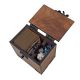 MTG Deck Box, D20 Dice Theme: 100+ Sleeved Cards, Dice Tray, Handmade Walnut, Magic The Gathering