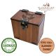 MTG Deck Box, Torii Gate Japanese Garden Theme: 100+ Sleeved Cards, Dice Tray, Handmade Walnut, Magic The Gathering Kamigawa