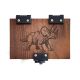 MTG Deck Box Triceratops Dinosaur Theme: 100+ Sleeved Cards, Token Pocket, Handmade Walnut Deck Box, MTG Dino