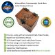 MTG Deck Box Triceratops Dinosaur Theme: 100+ Sleeved Cards, Token Pocket, Handmade Walnut Deck Box, MTG Dino