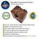 Lorcana Deck Box, 100+ Sleeved Cards, Token Pocket, Handmade Walnut Magic Wand Lorcana Theme