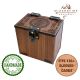 Commander Deck Box: Kaldheim Theme, 100+ Sleeved Cards, Dice Tray, Handmade Walnut