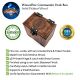 Commander Deck Box: Kaldheim Theme, 100+ Sleeved Cards, Dice Tray, Handmade Walnut